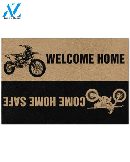 Motocross Welcome home Come home safe doormat