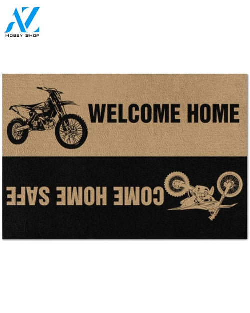 Motocross Welcome home Come home safe doormat