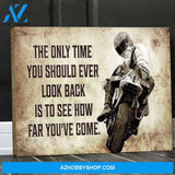 Motor Racing Look back to see how far you've come Canvas And Poster, Wall Decor Visual Art
