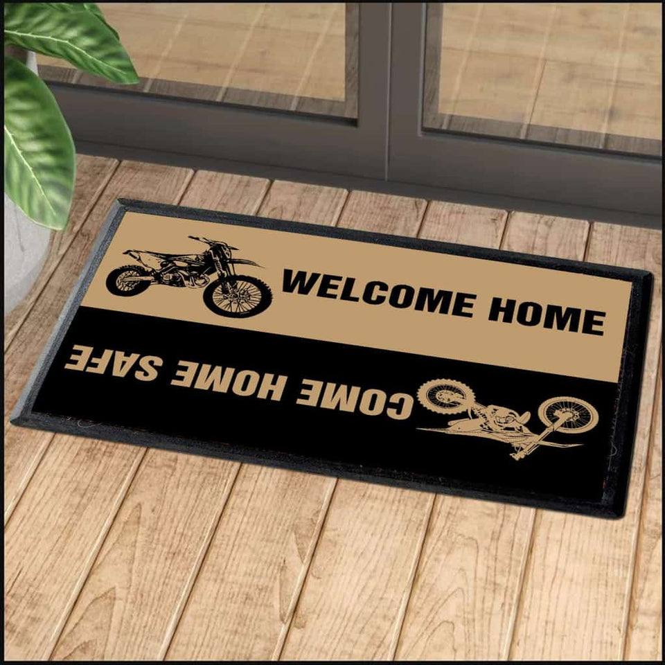 Motorcross Welcome Home Doormat | Colorful | Size 8x27'' 24x36''