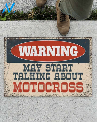 Motorcycle May Start Talking About Motocross Indoor And Outdoor Doormat Gift For Motorcycle Lovers Birthday Gift Decor Warm House Gift Welcome Mat