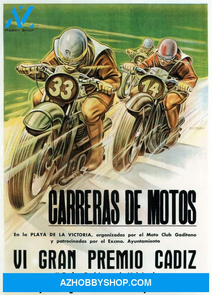 Motorcycle Racing - Vintage Poster