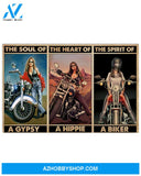 Motorcycle The Spirit Of A Biker Canvas Prints, Wall Decor Visual Art