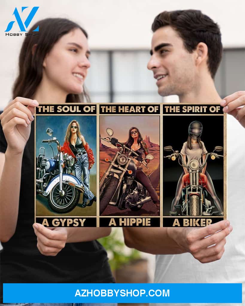 Motorcycle The Spirit Of A Biker Canvas Prints, Wall Decor Visual Art