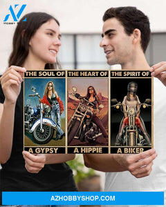 Motorcycle The Spirit Of A Biker Canvas Prints, Wall Decor Visual Art