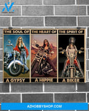 Motorcycle The Spirit Of A Biker Canvas Prints, Wall Decor Visual Art