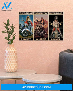 Motorcycle The Spirit Of A Biker Canvas Prints, Wall Decor Visual Art