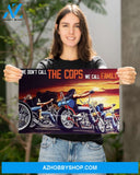 Motorcycle We Don't Call The Cops We Call Family Art Canvas, Wall Decor Visual Art