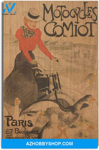 Motorcycles Comiot Vintage Poster France C. 1899