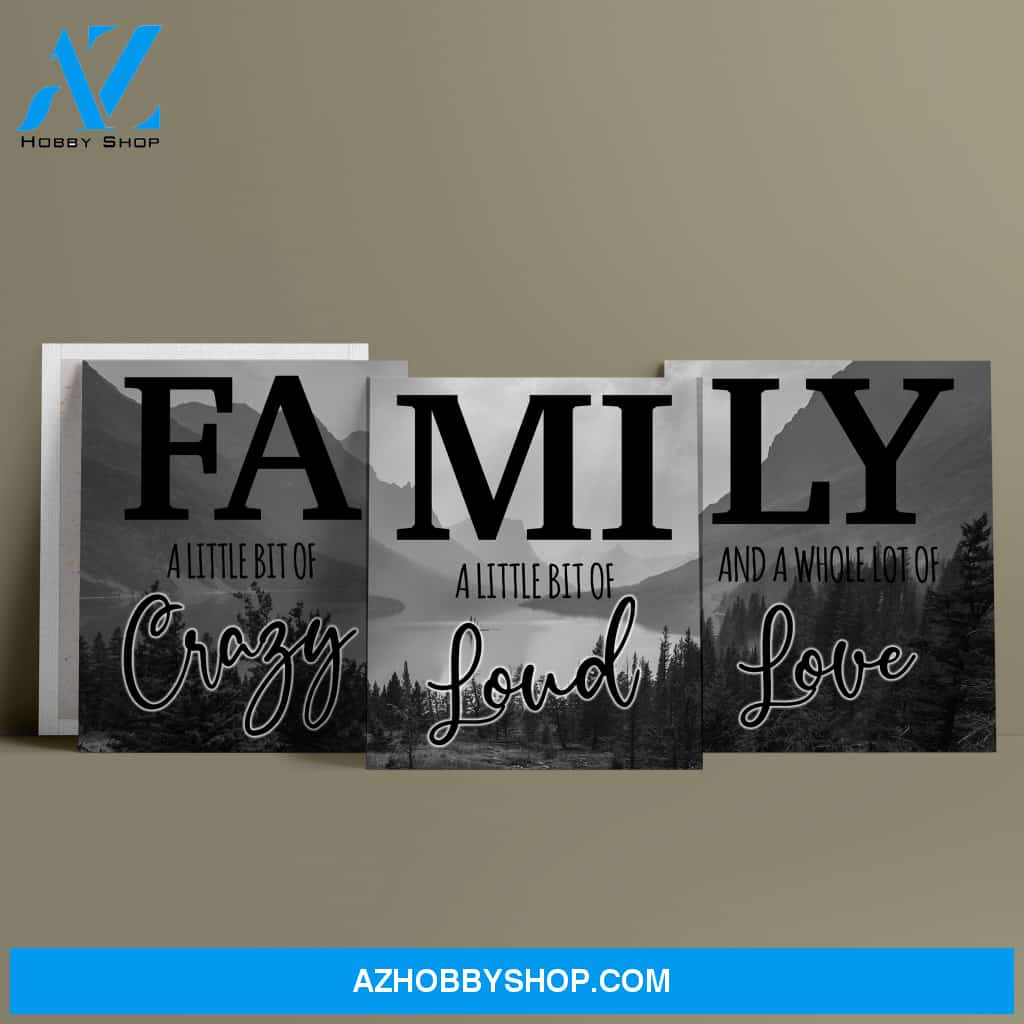 Mountain Range Family Flat Canvas Set