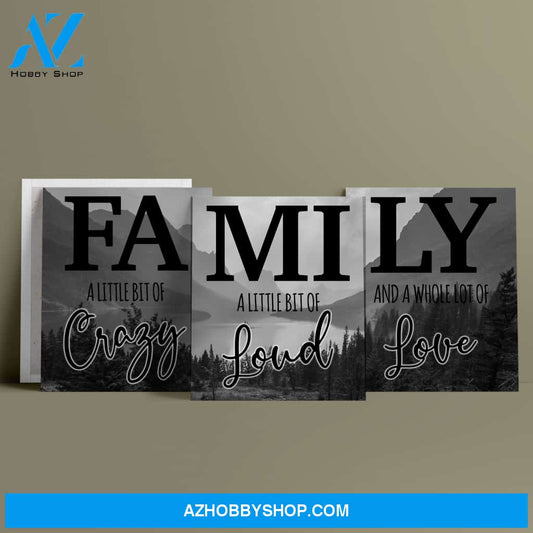 Mountain Range Family Flat Canvas Set