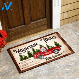 Mountain Tour With Dog Camping Personalized DoorMat