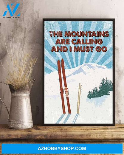 Mountains Are Calling Golf Vertical Canvas Prints, Wall Decor Visual Art