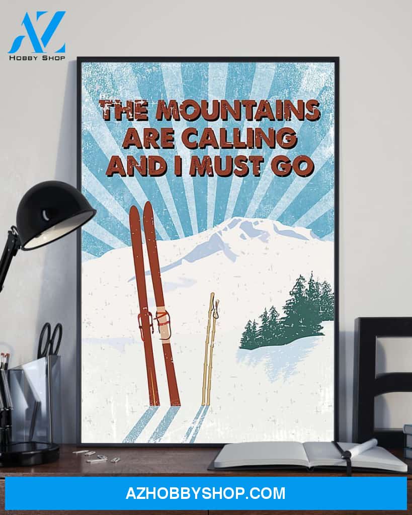 Mountains Are Calling Golf Vertical Canvas Prints, Wall Decor Visual Art