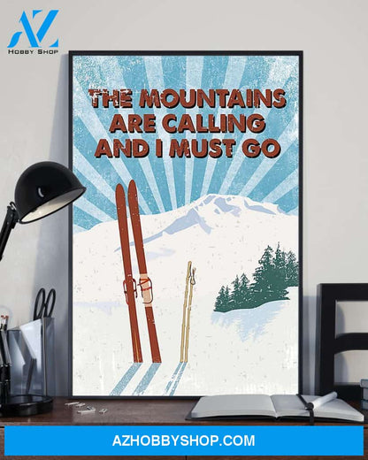 Mountains Are Calling Golf Vertical Canvas Prints, Wall Decor Visual Art