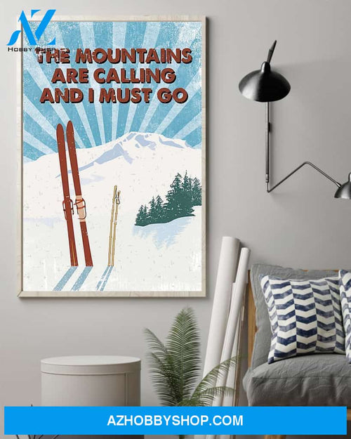 Mountains Are Calling Golf Vertical Canvas Prints, Wall Decor Visual Art