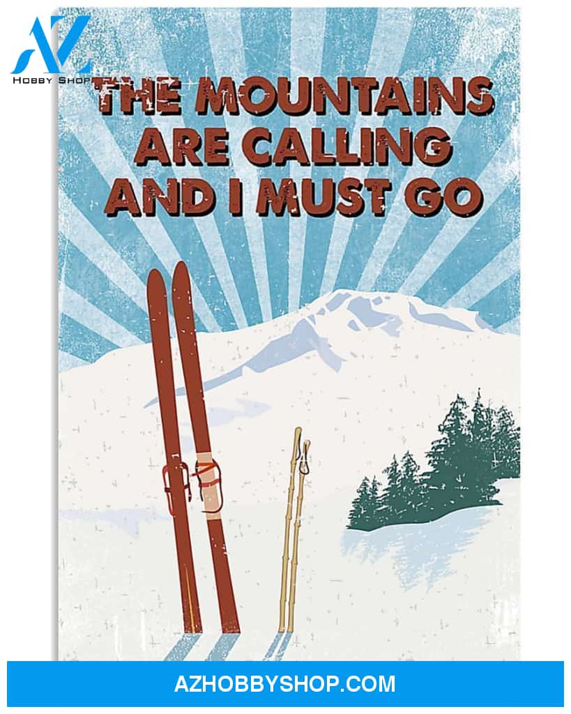 Mountains Are Calling Golf Vertical Canvas Prints, Wall Decor Visual Art