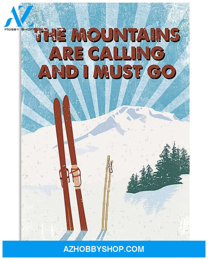 Mountains Are Calling Golf Vertical Canvas Prints, Wall Decor Visual Art