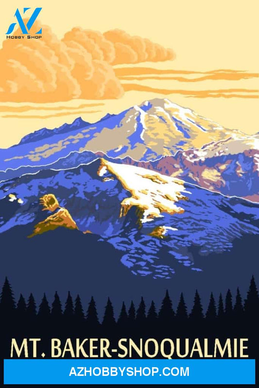 Mt Baker Snoqualmie National Forest Washington Mt Baker At Sunset 