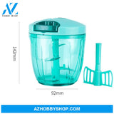 Multifunction High Speedy Chopper Shredder Manual Meat Grinder Kitchen Tools Blue900Ml