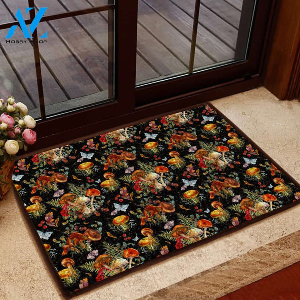 Mushroom All Over Printing Doormat | Welcome Mat | House Warming Gift