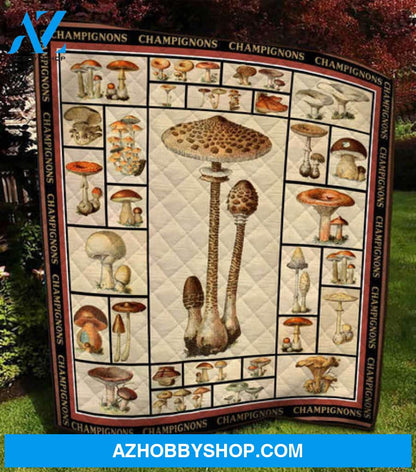 Mushroom Blanket, Beautiful Mushroom Blanket