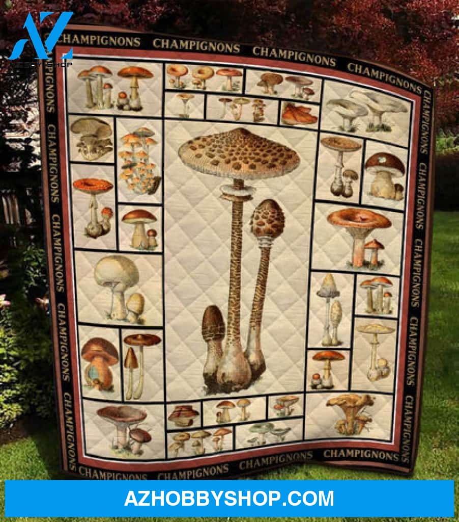 Mushroom Blanket, Beautiful Mushroom Blanket
