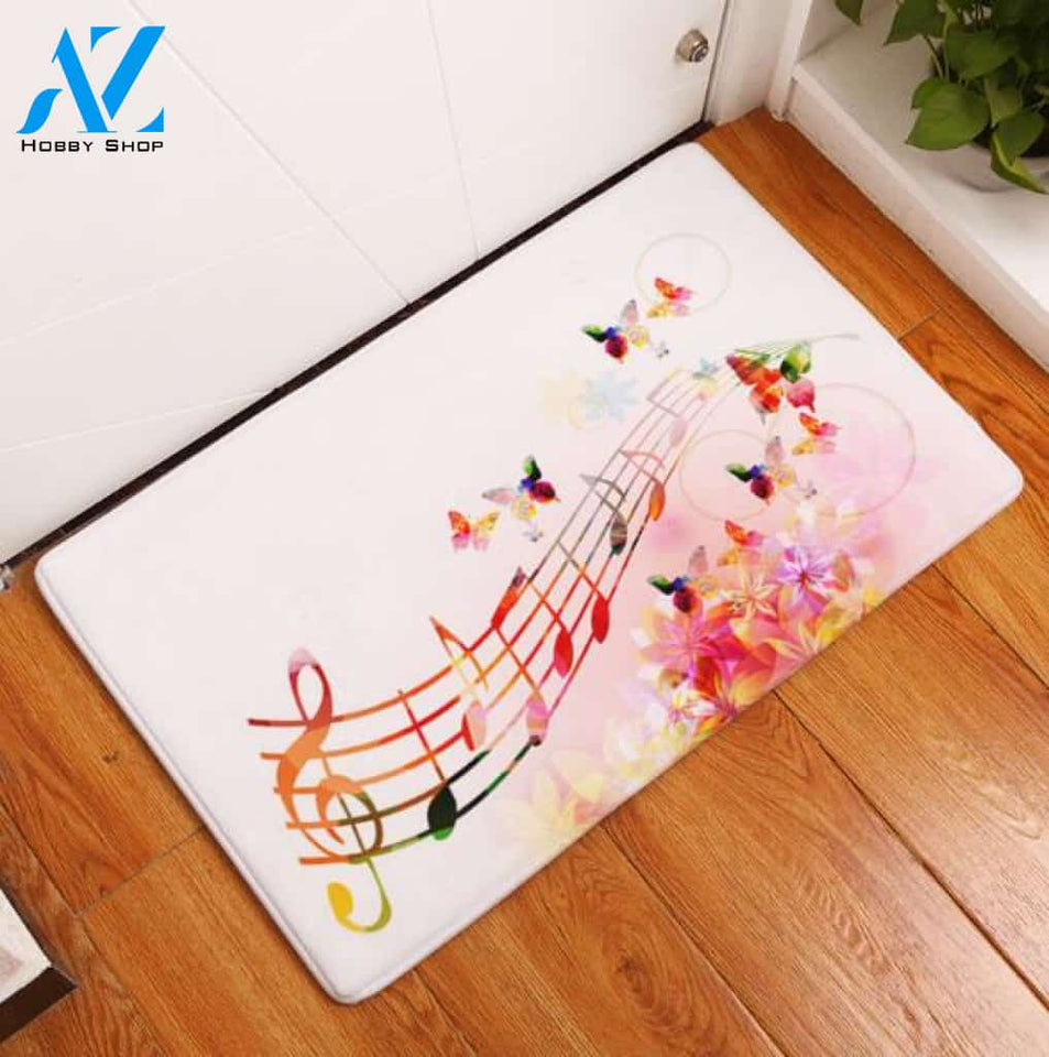 Music Colorful Music Note Doormat Collections Indoor And Outdoor Doormat Warm House Gift Welcome Mat Birthday Gift For Music Lovers