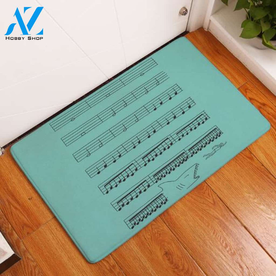 Music Green Music Note Doormat Collections Indoor And Outdoor Doormat Warm House Gift Welcome Mat Birthday Gift For Music Lovers