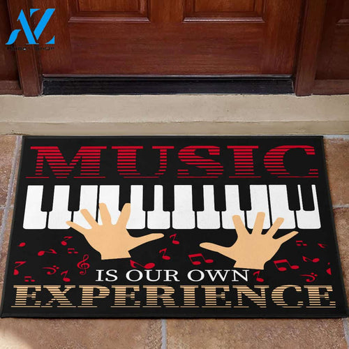 Music Is Experience Door Mat