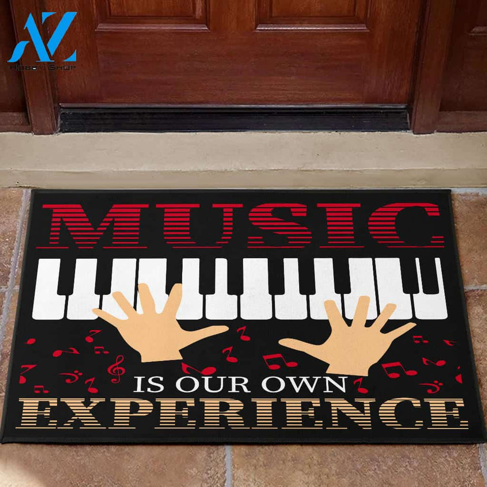 Music Is Experience Door Mat