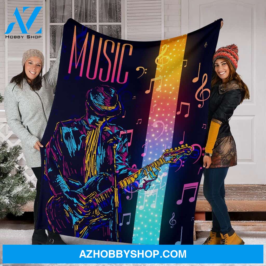 Music Light Fleece Blanket