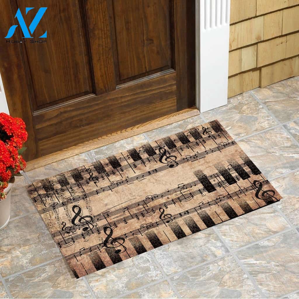 Music Notes Doormat | Welcome Mat | House Warming Gift