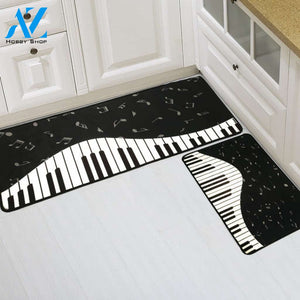 Music Notes & Piano Doormat