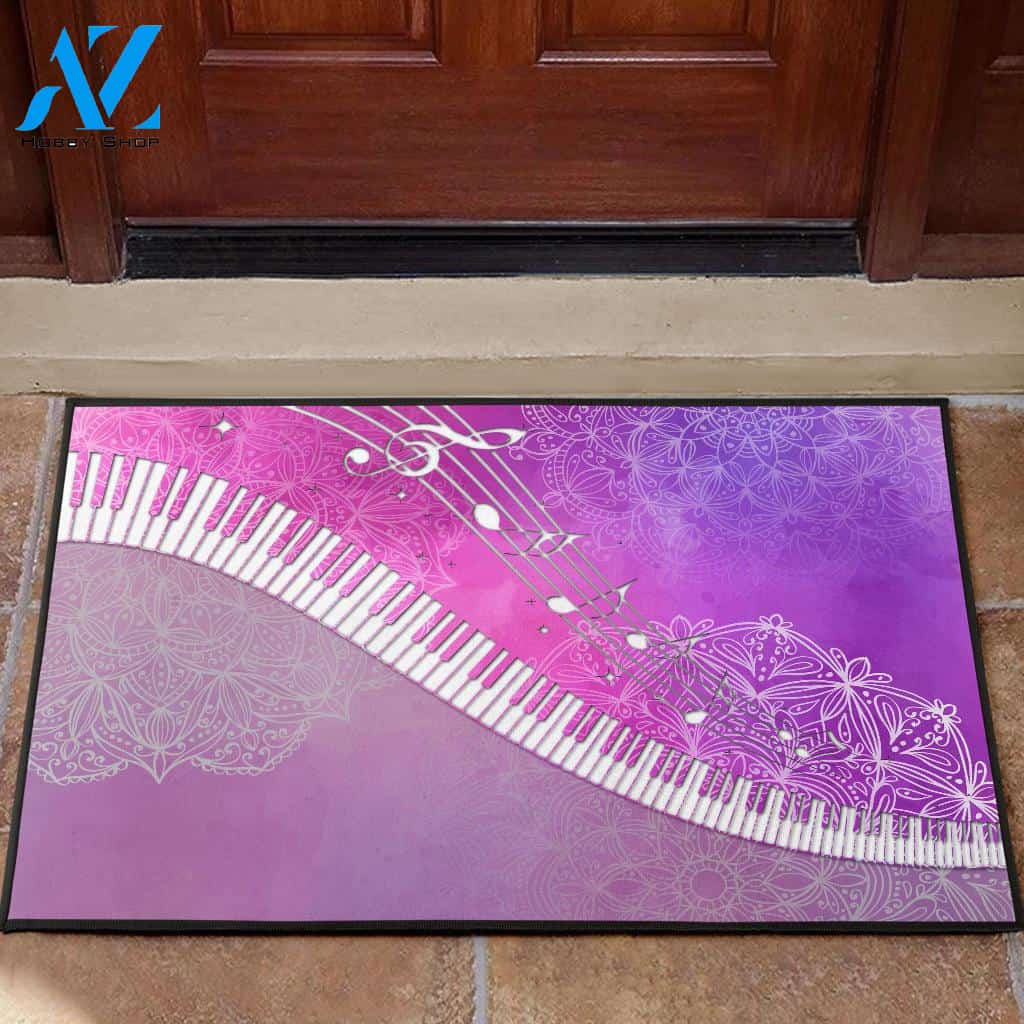 Music Notes Piano Key Doormat Welcome Mat Housewarming Gift Home Decor Funny Doormat Gift For Music Lovers Gift For Friend Gift For Pianist