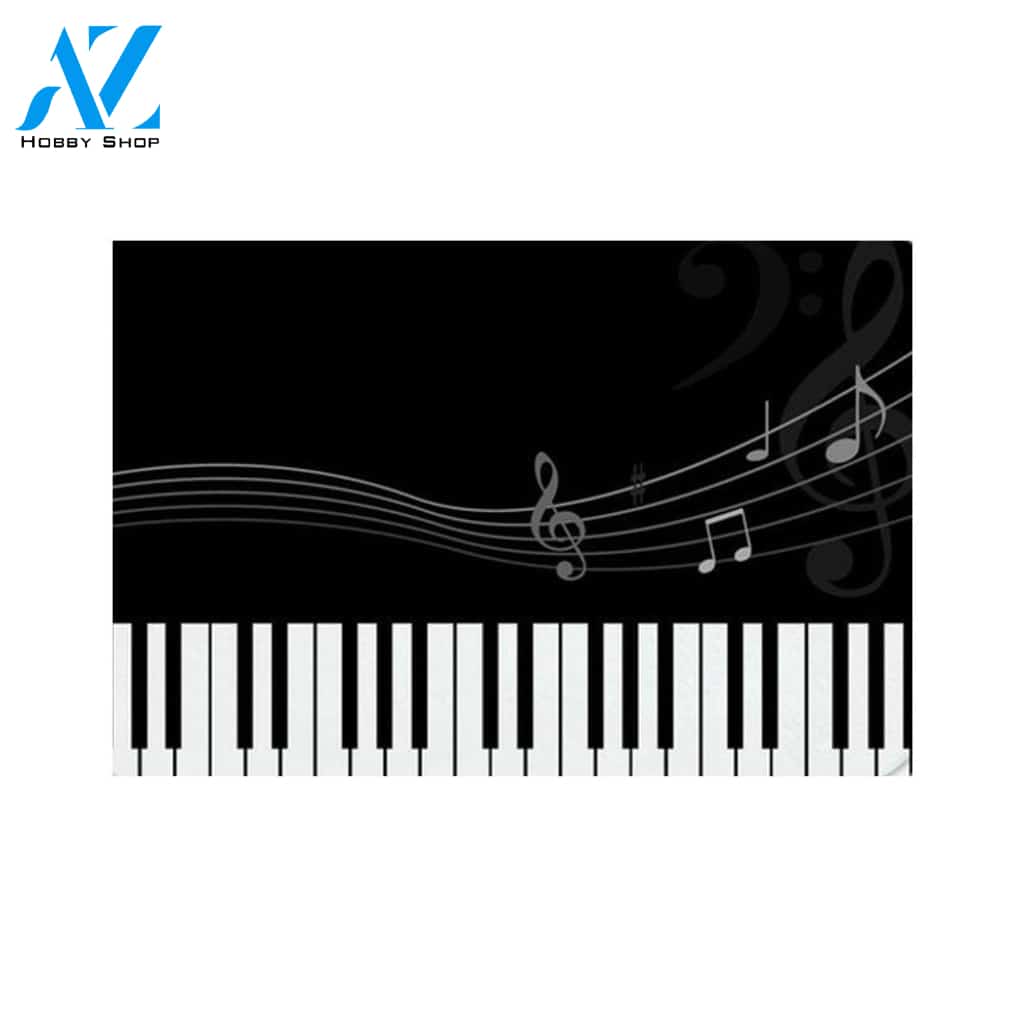 Music Notes Printing Doormat Indoor and Outdoor Doormat Warm House Gift Welcome Mat Gift for Friend Family