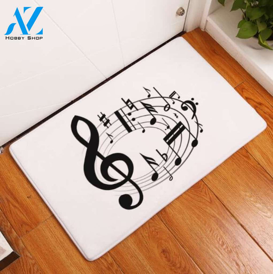 Music Round Music Note Doormat Collections Indoor And Outdoor Doormat Warm House Gift Welcome Mat Birthday Gift For Music Lovers