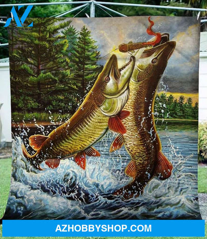 Muskie Fleece Blanket Christmas Gift