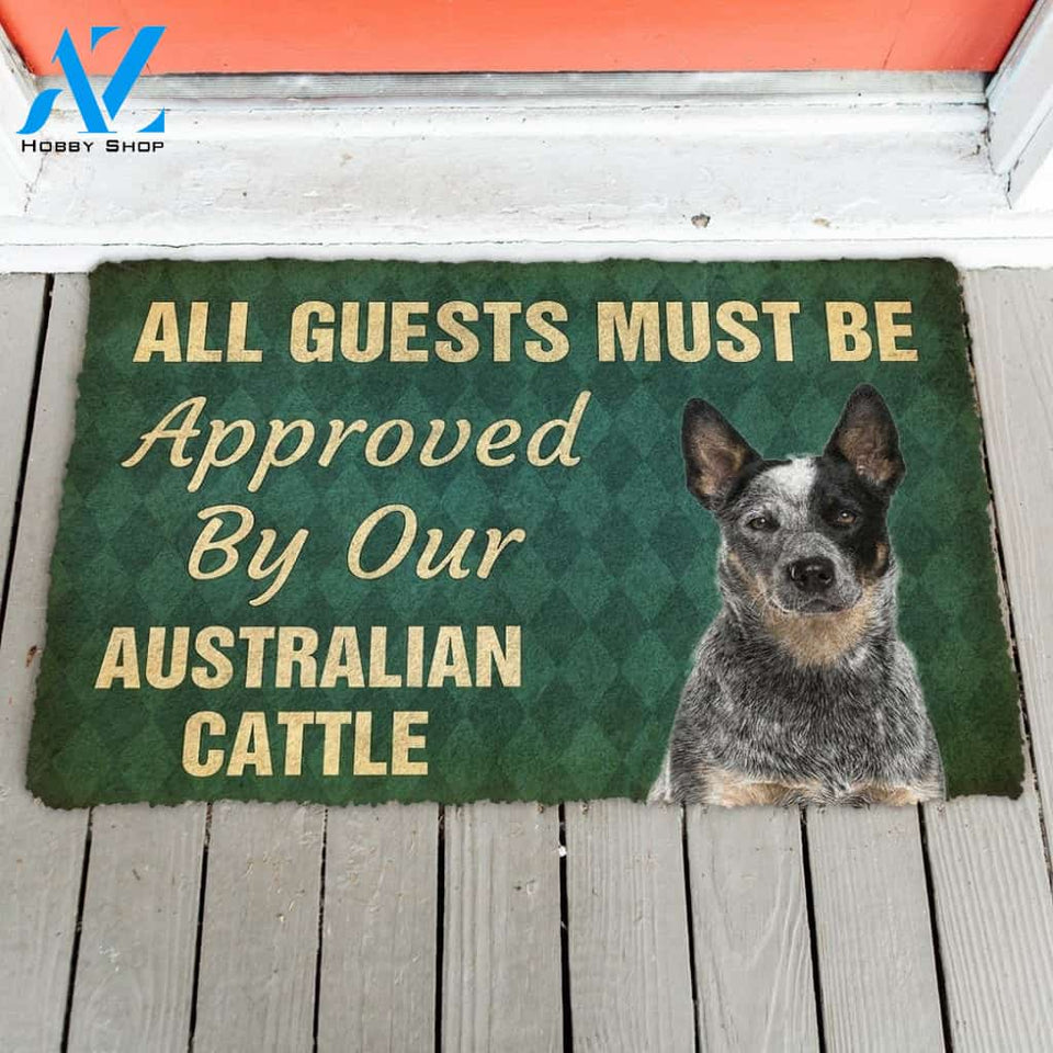 Gearhumans Gearhuman 3D Must Be Approved By Our Australian Cattle Custom Doormat