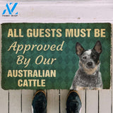 Gearhumans Gearhuman 3D Must Be Approved By Our Australian Cattle Custom Doormat