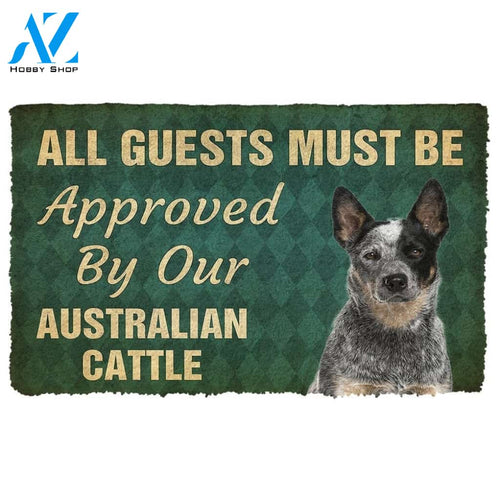Gearhumans Gearhuman 3D Must Be Approved By Our Australian Cattle Custom Doormat
