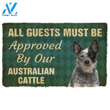 Gearhumans Gearhuman 3D Must Be Approved By Our Australian Cattle Custom Doormat
