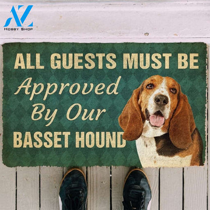 Gearhumans Gearhuman 3D Must Be Approved By Our Basset Hound Pinscher Custom Doormat