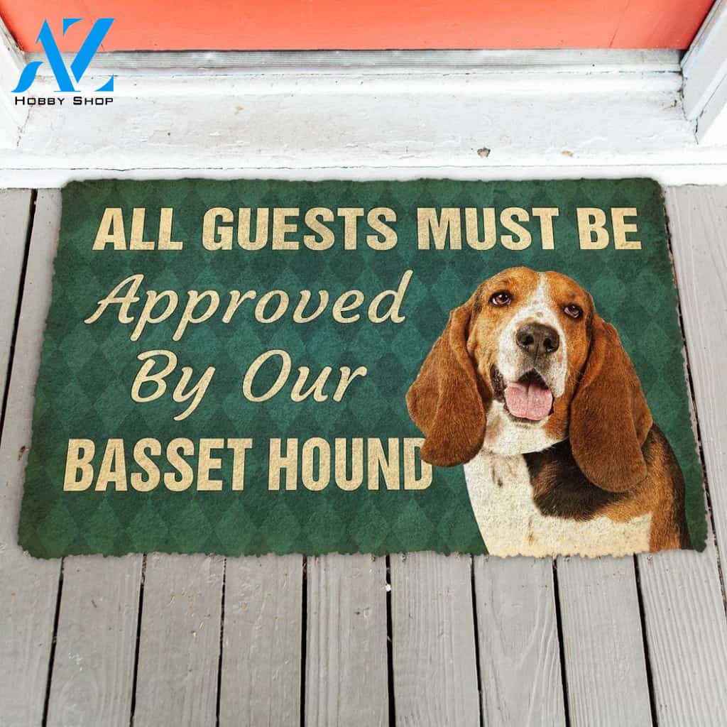 Gearhumans Gearhuman 3D Must Be Approved By Our Basset Hound Pinscher Custom Doormat