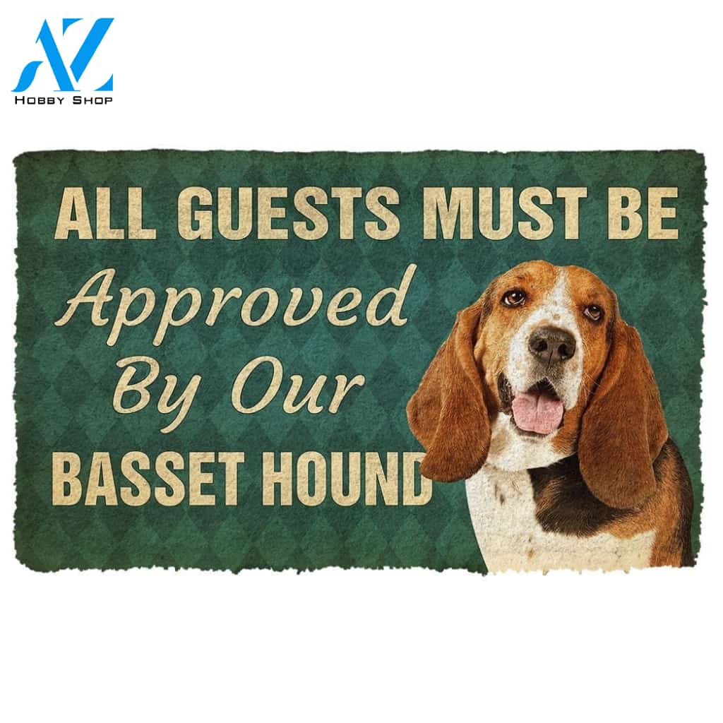 Gearhumans Gearhuman 3D Must Be Approved By Our Basset Hound Pinscher Custom Doormat