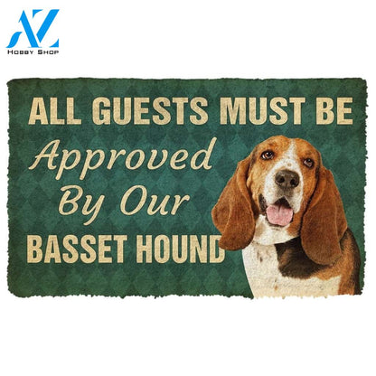 Gearhumans Gearhuman 3D Must Be Approved By Our Basset Hound Pinscher Custom Doormat
