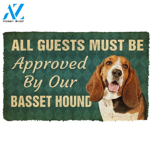 Gearhumans Gearhuman 3D Must Be Approved By Our Basset Hound Pinscher Custom Doormat