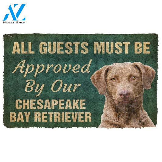 Gearhumans Gearhuman 3D Must Be Approved By Our Chesapeake Bay Retriever Custom Doormat