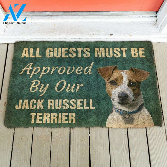 Must Be Approved By Our Jack Russell Terrier Dog Doormat
