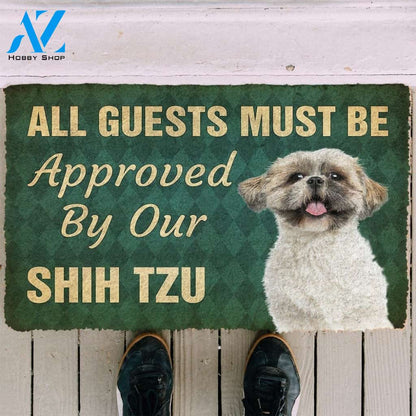 Gearhumans Gearhuman 3D Must Be Approved By Our Shih Tzu Custom Doormat